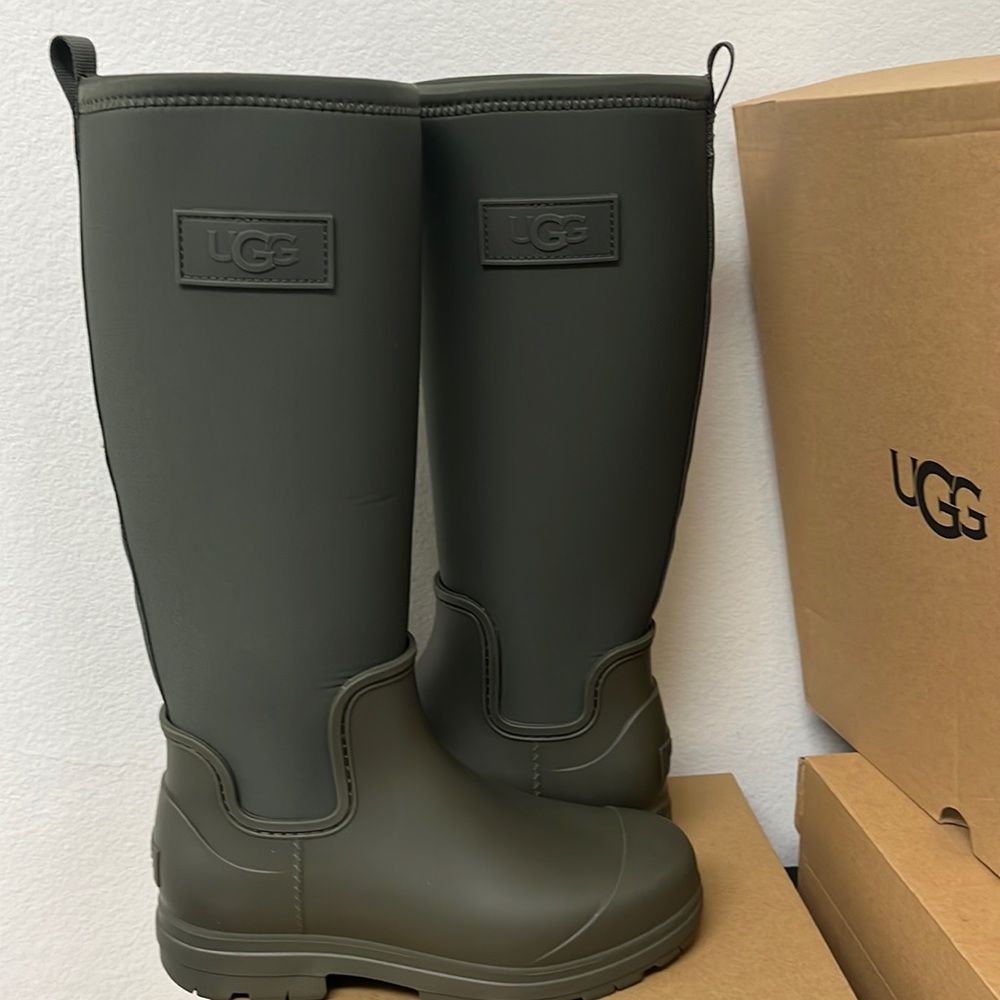 UGG Women's Green Rain Boots